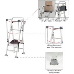 TUBESCA COMABI Escabeau De Rayonnage De 2 Marches. Hauteur Atteignable De 2.50m. - 2273202 -Pas Cher Échelle Magasin 3224828 5