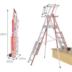 ESCABEAU DIRECT - MATISERE PIRL Portillon Saloon - 4 Marches + Extension 3 Marches - 848304/03 7 ESCABEAU DIRECT - MATISERE PIRL Portillon Saloon - 4 Marches + Extension 3 Marches - 848304/03 -Pas Cher Échelle Magasin 3224871 3