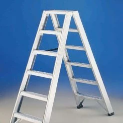 Echelle Double Industrielle 8 échelons 1,86Mt Aluminium P1 Svelt 49314