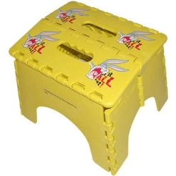 PROTENROP Tabouret Pliant Looney Tunes Jaune 28,5x25,5x21 Cm