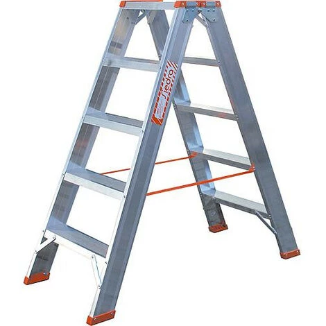 Escabeau Siedra Aluminium 2x5 Marches Largeur De Marches 90 Mm 1 Escabeau Siedra Aluminium 2x5 Marches Largeur De Marches 90 Mm