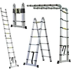 SKECTEN Échelle Télescopique En Aluminium - 3.8 Mètres