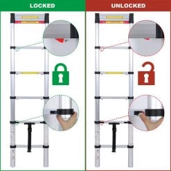 SKECTEN Echelle Télescopique Professionnelle - 3.2 M 9 SKECTEN Echelle Télescopique Professionnelle - 3.2 M -Pas Cher Échelle Magasin 33222158 5