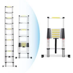 SKECTEN Echelle Telescopique, Échelle Pliable, 3,2 Mètre(s), Charge Maximale: 150 Kg