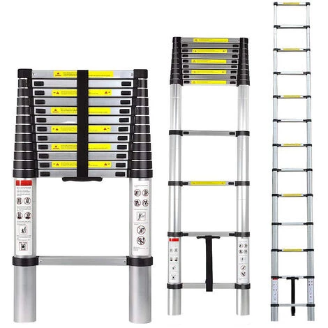 SKECTEN Echelle Télescopique 3,8M 1 SKECTEN Echelle Télescopique 3,8M