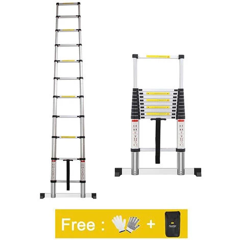 SKECTEN Echelle Telescopique, Échelle Pliable, 3,2 Mètre(s), EN 131, Charge Maximale: 150 Kg 1 SKECTEN Echelle Telescopique, Échelle Pliable, 3,2 Mètre(s), EN 131, Charge Maximale: 150 Kg