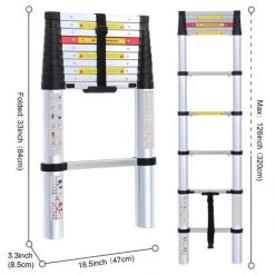 SKECTEN Echelle Telescopique, Échelle Pliable, 3,2 Mètre(s), EN 131, Charge Maximale: 150 Kg 7 SKECTEN Echelle Telescopique, Échelle Pliable, 3,2 Mètre(s), EN 131, Charge Maximale: 150 Kg -Pas Cher Échelle Magasin 33223854 3