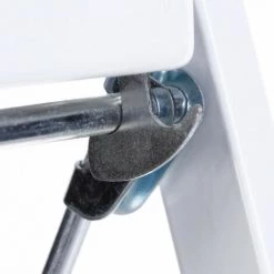 SMARTSYSTEM Escabeau 2 Marches En Métal 104cm Blanc -Pas Cher Échelle Magasin 33651485 3