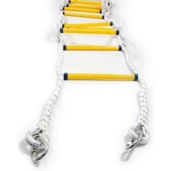 Kueatily 5 M Avec Mousquetons, Charge Max 450KG -échelles D'Incendie En Cas D'urgence Pour évacuation De Fenêtre, Balcon(2 Etages, 5M) -Pas Cher Échelle Magasin 33714056 3