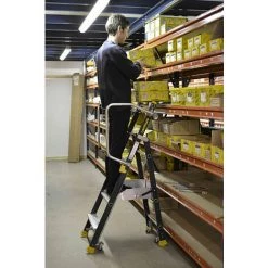 CENTAURE Escabeau Mise En Rayon - Hauteur De Travail Max. 2.50m - 414912 -Pas Cher Échelle Magasin 3386068 5