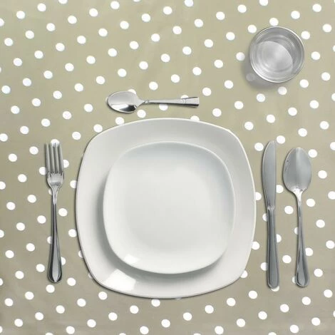 ORYX Nappe Rectangulaire Caoutchouc Pois Beige PVC Imperméable 140x250 Cm. Découpe Pour Usage Intérieur Et Extérieur AFT 05544012 2 ORYX Nappe Rectangulaire Caoutchouc Pois Beige PVC Imperméable 140x250 Cm. Découpe Pour Usage Intérieur Et Extérieur AFT 05544012 – Image 2