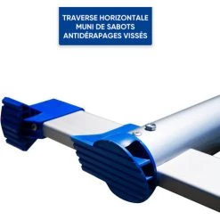 Echelle Télescopique KELI (320 Cm), Echelle Pliante - Escamotable, Fabriquée En Aluminium De Qualité Professionnelle, Certifiée à 150kg En131 Ce -Pas Cher Échelle Magasin 35040444 3