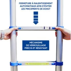 Echelle Télescopique KELI (320 Cm), Echelle Pliante - Escamotable, Fabriquée En Aluminium De Qualité Professionnelle, Certifiée à 150kg En131 Ce -Pas Cher Échelle Magasin 35040444 5