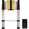 TODECO Echelle Telescopique, échelle Pliable, 2,6 Mètre(s), Sac De Transport OFFERT, EN 131, Charge Maximale: 150 Kg