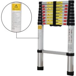 TODECO Echelle Telescopique, échelle Pliable, 2,6 Mètre(s), Sac De Transport OFFERT, EN 131, Charge Maximale: 150 Kg 8 TODECO Echelle Telescopique, échelle Pliable, 2,6 Mètre(s), Sac De Transport OFFERT, EN 131, Charge Maximale: 150 Kg -Pas Cher Échelle Magasin 35074742 4