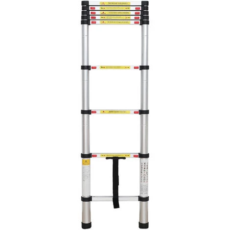 TODECO Echelle Telescopique, échelle Pliable, 2,6 Mètre(s), Sac De Transport OFFERT, EN 131, Charge Maximale: 150 Kg 5 TODECO Echelle Telescopique, échelle Pliable, 2,6 Mètre(s), Sac De Transport OFFERT, EN 131, Charge Maximale: 150 Kg – Image 5