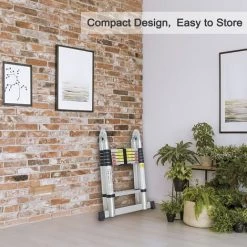 TODECO Échelle Multifonction, Escabeau, 3,8 Mètre(s), Barre Stabilisatrice, EN 131, Standards/Certifications: EN131 -Pas Cher Échelle Magasin 35074779 5