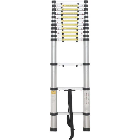 TODECO Echelle Telescopique, échelle Pliable, 4,1 Mètre(s), écart Supplémentaire, EN 131-6, Sac De Transport OFFERT, Charge Maximale: 150 Kg 2 TODECO Echelle Telescopique, échelle Pliable, 4,1 Mètre(s), écart Supplémentaire, EN 131-6, Sac De Transport OFFERT, Charge Maximale: 150 Kg – Image 2
