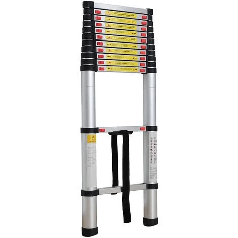 TODECO Echelle Telescopique, échelle Pliable, 3,8 Mètre(s), EN 131, Charge Maximale: 150 Kg 3 TODECO Echelle Telescopique, échelle Pliable, 3,8 Mètre(s), EN 131, Charge Maximale: 150 Kg – Image 3