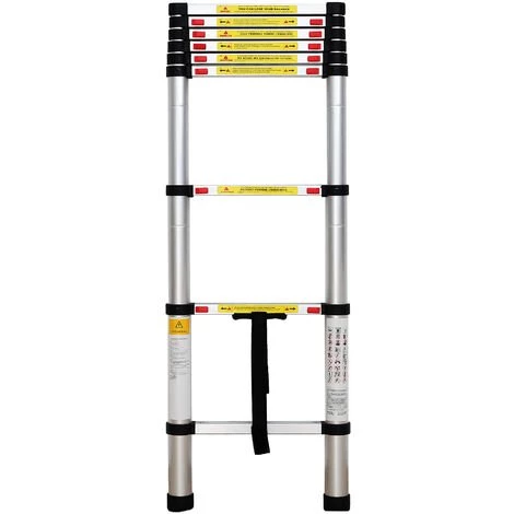 TODECO Echelle Telescopique, échelle Pliable, 2,6 Mètre(s), EN 131, Charge Maximale: 150 Kg 3 TODECO Echelle Telescopique, échelle Pliable, 2,6 Mètre(s), EN 131, Charge Maximale: 150 Kg – Image 3