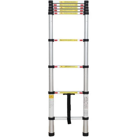 TODECO Echelle Telescopique, échelle Pliable, 2,6 Mètre(s), EN 131, Charge Maximale: 150 Kg 5 TODECO Echelle Telescopique, échelle Pliable, 2,6 Mètre(s), EN 131, Charge Maximale: 150 Kg – Image 5