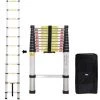 TODECO Echelle Telescopique, échelle Pliable, 3,2 Mètre(s), Sac De Transport OFFERT, EN 131, Charge Maximale: 150 Kg