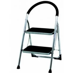 Centaure Marchepied Double Fonction CHROME 2 Marches - Hauteur De Travail 2,50m