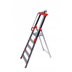 CENTAURE Escabeau Avec Rampe De Sécurité - Hauteur Maximum De Travail 2.99m - 239205