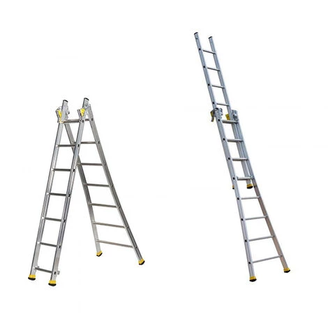 CENTAURE Echelle Transformable 2 Plans - Hauteur Atteignable En Position Escabeau De 2.25m Et 4.00m En Double échelle - 510208 4 CENTAURE Echelle Transformable 2 Plans - Hauteur Atteignable En Position Escabeau De 2.25m Et 4.00m En Double échelle - 510208 – Image 4