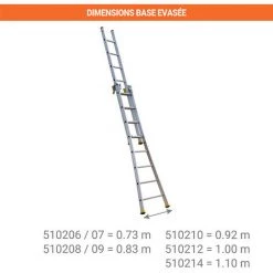 CENTAURE Echelle Transformable 2 Plans - Hauteur Atteignable En Position Escabeau De 2.25m Et 4.00m En Double échelle - 510208 9 CENTAURE Echelle Transformable 2 Plans - Hauteur Atteignable En Position Escabeau De 2.25m Et 4.00m En Double échelle - 510208 -Pas Cher Échelle Magasin 36334126 5