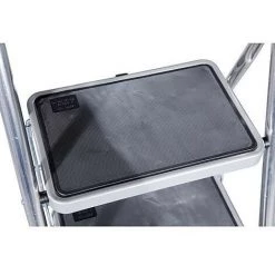 KRAUSE Escabeau Alu H De Travail 2,70 H Reelle 0,70 3 Marches -Pas Cher Échelle Magasin 37641264 3