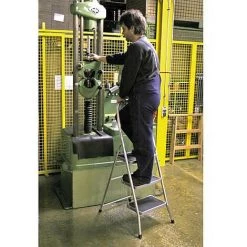 KRAUSE Escabeau Alu H De Travail 2,70 H Reelle 0,70 3 Marches -Pas Cher Échelle Magasin 37641264 5
