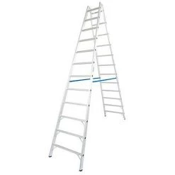 KRAUSE Echelle Double H De Travail 4,85 H D'echelle 3,25 2x12 Echelons