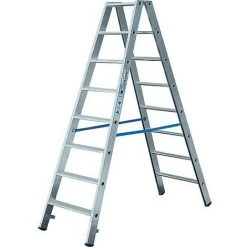 KRAUSE Escabeau Double H De Travail 3,65 H D'echelle 1,90 2x8 Marches