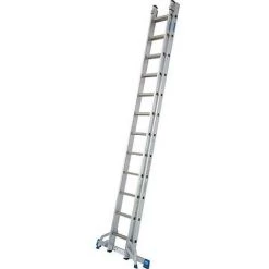 Echelle Coulissante KRAUSE STABILO, 2 X 18 Echelons Avec Traverse