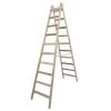 KRAUSE Echelle Double, Bois H De Travail 4,03 H Reelle 2,70 Longueur 2,80 Marches 2x10