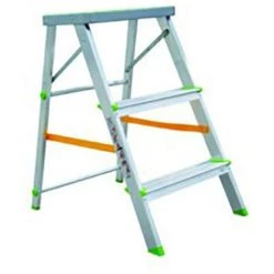 Echelle Domestique 3 Marches Aluminium Vivahogar