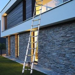 AXHUP Echelle Télescopique 4,4M En Aluminium Bricolage Extensible Multi-fonction -Pas Cher Échelle Magasin 38303344 3
