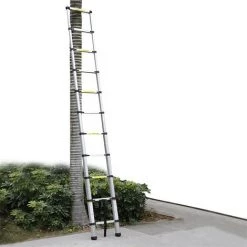 FREOSEN 3.2M Echelle Télescopique Portable Multifonctions Aluminium Pliable, Avec Sac De Transport Et Gants, Charge Max 150kg -Pas Cher Échelle Magasin 39446145 3