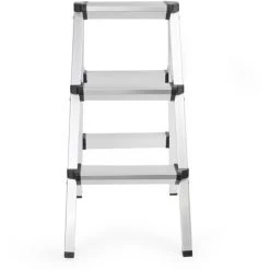 WILTEC XPOtool Échelle Pliante En Aluminium 150kg Escabeau 2 Fois 3 Marches Antiglisse 73cm -Pas Cher Échelle Magasin 40537376 4