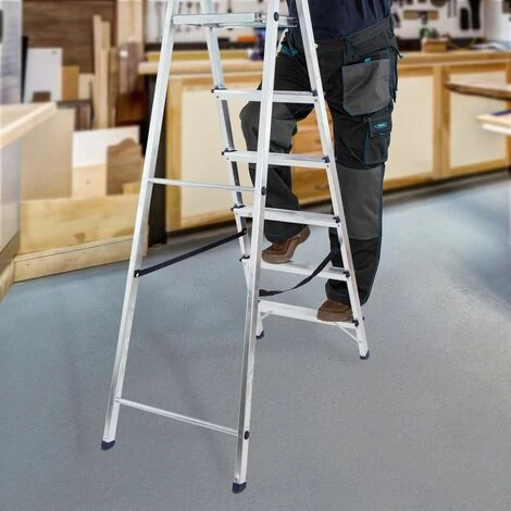 MTX - Escabeau 6 Marches - 150 Kg, Aluminium 4 MTX - Escabeau 6 Marches - 150 Kg, Aluminium – Image 4