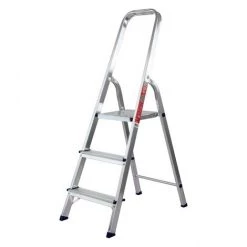 MTX - Escabeau 3 Marches - 150 Kg, Aluminium