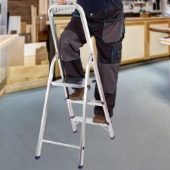 MTX - Escabeau 3 Marches - 150 Kg, Aluminium -Pas Cher Échelle Magasin 42699307 4