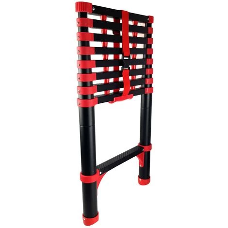 KRAFT MÜLLER Échelle Télescopique Kraft Müller 2,6M En Aluminium Bricolage Pliable Extensible Unique Droite Multi-fonction, Charge 150 Kg 3 KRAFT MÜLLER Échelle Télescopique Kraft Müller 2,6M En Aluminium Bricolage Pliable Extensible Unique Droite Multi-fonction, Charge 150 Kg – Image 3