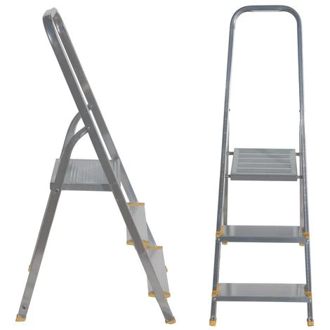 ALVE Escabeau En Aluminium EUROSTYL 3 Marches - 3 Marches 1 ALVE Escabeau En Aluminium EUROSTYL 3 Marches - 3 Marches