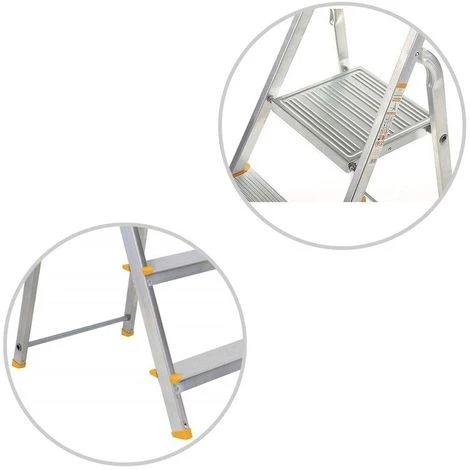 ALVE Escabeau En Aluminium EUROSTYL 3 Marches - 3 Marches 4 ALVE Escabeau En Aluminium EUROSTYL 3 Marches - 3 Marches – Image 4