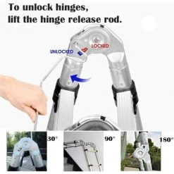 DAY PLUS 5.0m Conducteur Extensible De Conducteur Télescopique 5M AlertUnes Conducteur Extracteur 16 Germes Échelle Polyvalente 150kg Capacité De Charge Sécurité Échelle De Verrouillage De La Sécurité -Pas Cher Échelle Magasin 43458698 5