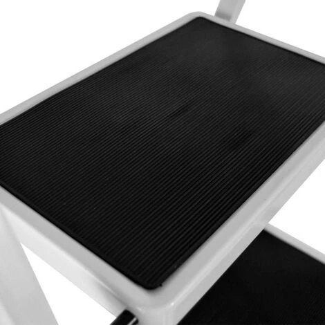 DAY PLUS 2 Marches Échelle à , Acier Robuste, Pliable Portable, Avec Tapis Antidérapant, Charge Maximale 150 Kg / 330 Lb 5 DAY PLUS 2 Marches Échelle à , Acier Robuste, Pliable Portable, Avec Tapis Antidérapant, Charge Maximale 150 Kg / 330 Lb – Image 5