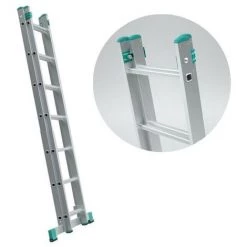 ALVE Echelle Transformable 2 Plans Coulissante Extensible 7 Marches