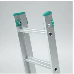 ALVE Echelle Transformable 2 Plans Coulissante Extensible 7 Marches -Pas Cher Échelle Magasin 4359725 4